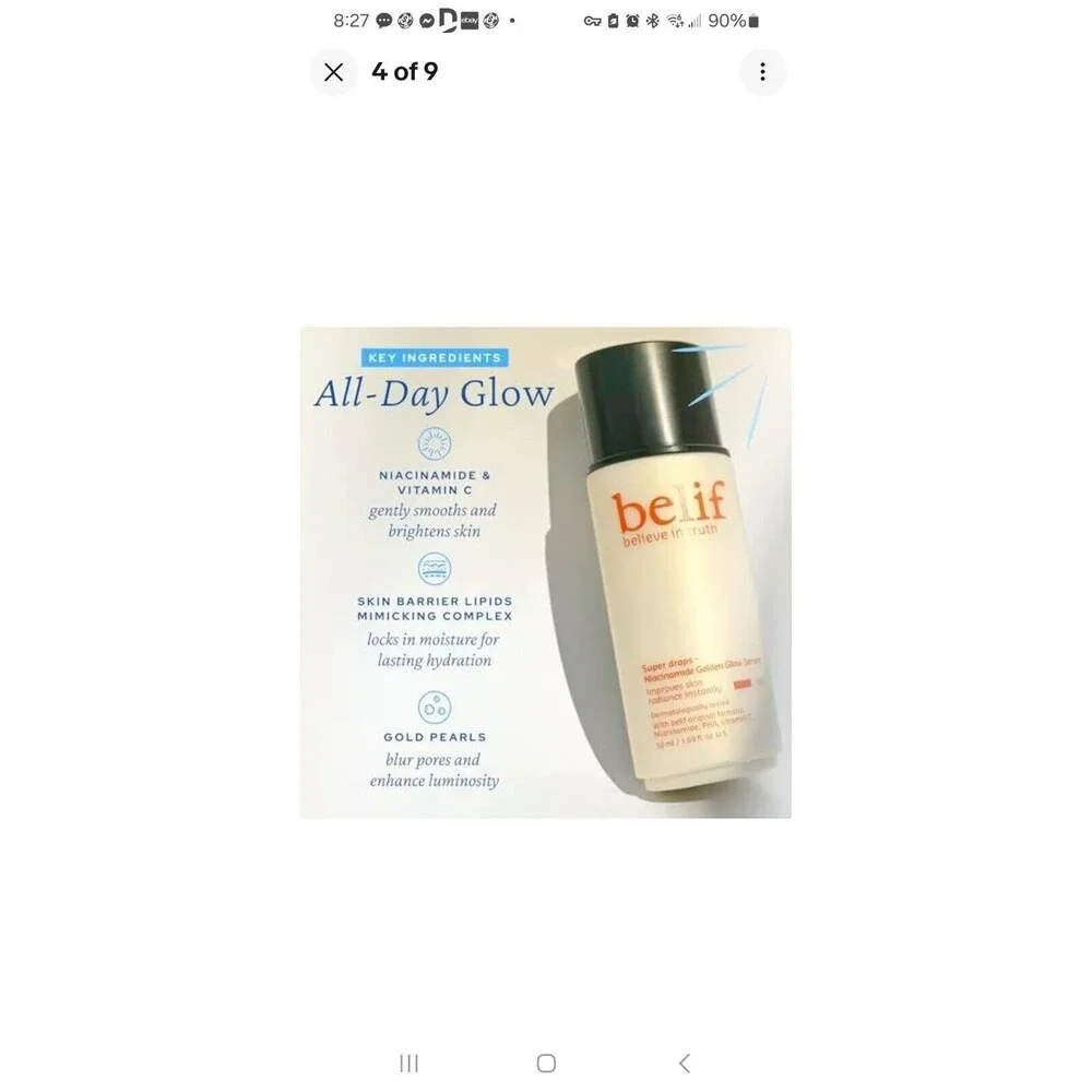 NEW belif Super Drops Niacinamide Golden Glow Serum Hydrating & Brightening HB1